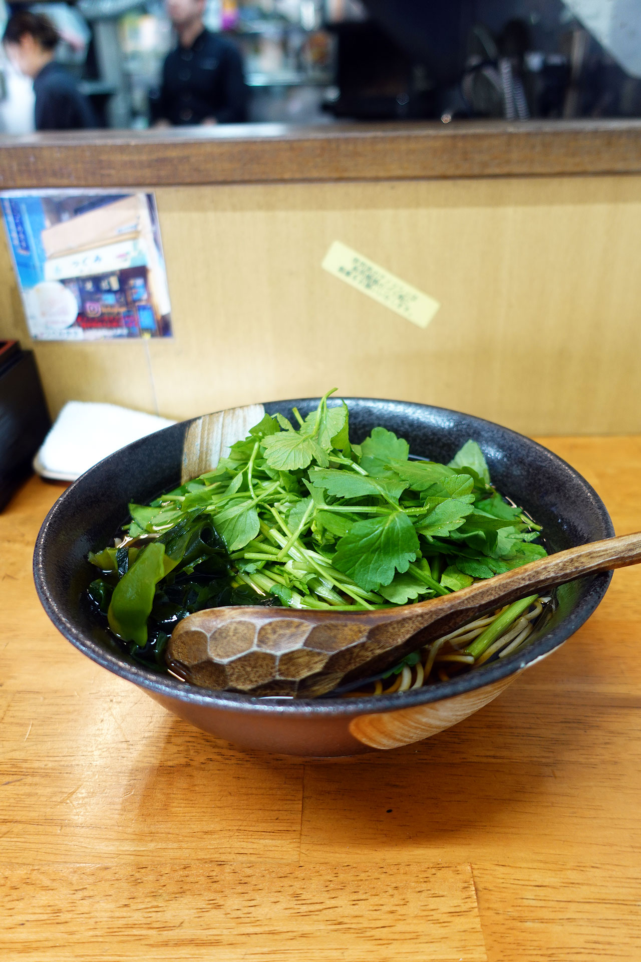 【篠崎 蕎麦・路麺】つぐみ食堂(せり蕎麦)